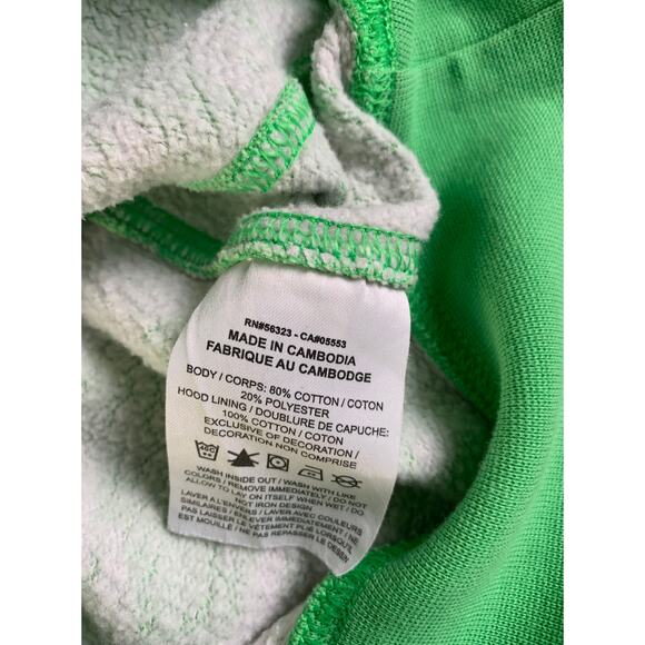 Nike Sport Essentials All Over Logo Print Hoodie In Green Sz XL - Picture 6 of 9